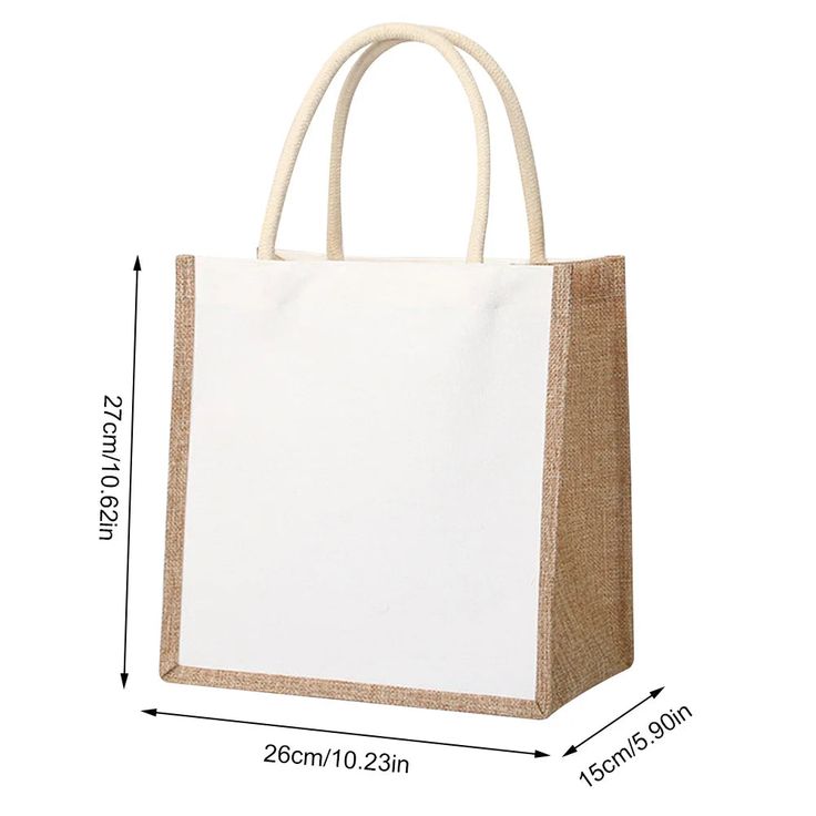 Plain jute & Cotton bag